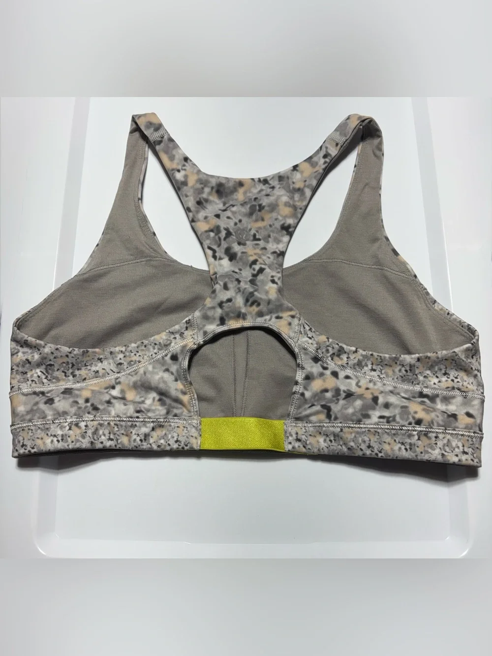 lululemon athletica Light Gray Speckled Sports Bra